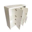 Ver imagem 1 de Armario Roupeiro em Mdf com 6 Portas Guarda Volume Academia Armario Escaninhho Locker Escritorio Esc