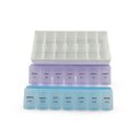 Ver imagem 3 de Kit 2 Caixa Porta Comprimidos Organizador de Remédios 7 Dias da Semana Manhã e Noite 2x Por Dia