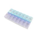 Ver imagem 4 de Kit 2 Caixa Porta Comprimidos Organizador de Remédios 7 Dias da Semana Manhã e Noite 2x Por Dia