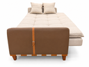 Ver imagem 3 de Sofa Cama Luxury Firenze 2,00 Ref 43 Luxo (2503-B Linho Bege Claro)