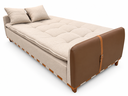 Ver imagem 2 de Sofa Cama Luxury Firenze 2,00 Ref 43 Luxo (2503-B Linho Bege Claro)