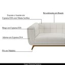 Ver imagem 4 de Sofá Decorativo Sala de Estar 180cm Rocket 2 Lugares Base Madeira Boucle Branco G45 - Gran Belo
