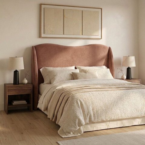 Cabeceira Cama Box King 195 cm Vivace Bouclê B05 - D'Rossi
