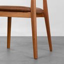 Ver imagem 7 de Conjunto Mesa de Jantar Thai Redonda Vidro Incolor - 1,10m + 2 Cadeiras Nord Encosto Estofado - Cogn