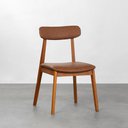 Ver imagem 4 de Conjunto Mesa de Jantar Thai Redonda Vidro Incolor - 1,10m + 2 Cadeiras Nord Encosto Estofado - Cogn