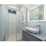 Espelho Luz Led 3 Cores 80x60 Tecla Touch Toque Sensível Banheiro Lavabo - 3
