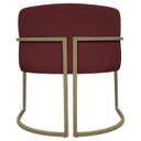 Ver mais imagens de Poltrona Decorativa Recepção Luna Corino Base de Ferro Champagne