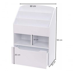 Organizador De Livros Com Baú Kiara 100% Mdf Infantil - 3