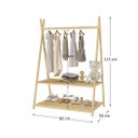 Ver imagem 5 de Arara para Loja Infantil Montessori Madeira Natural Danilo Idimex