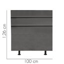 Ver imagem 2 de Cabeceira Estofada Argentina 100cm Solteiro para Cama Box Quarto Corino Cinza - Gat Magazine