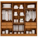 Ver imagem 2 de Guarda Roupa Casal Jalisco 6 Portas 4 Gavetas Cinamomo - Novo Horizonte