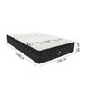 Cama Box Baú Casal Queen Colchão Molas Ensacadas Miami Gazin 158x198x67cm Branco / Preto - 5