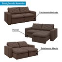 Ver imagem 5 de Sofá Retrátil e Reclinável 3 Lugares 200cm Veraguas Yescasa