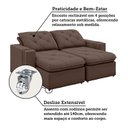 Ver mais imagens de Sofá Retrátil e Reclinável 3 Lugares 200cm Veraguas Yescasa