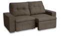 Ver imagem 3 de Sofá + Pillow Berlim Marrom 2,00M 3 Lugares Rec Estofados