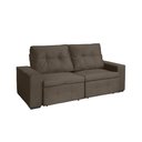 Ver imagem 1 de Sofá + Pillow Berlim Marrom 2,00M 3 Lugares Rec Estofados