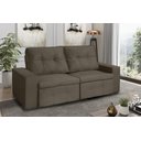 Ver imagem 2 de Sofá + Pillow Berlim Marrom 2,00M 3 Lugares Rec Estofados