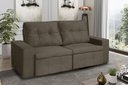Ver imagem 2 de Sofá + Pillow Berlim Marrom 2,00M 3 Lugares Rec Estofados