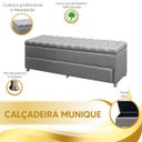 Ver imagem 7 de Calçadeira Sapateira Baú Munique 1.60 Linho Grafitte - Star Confort