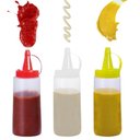 Ver imagem 4 de Kit 3 Bisnagas Plásticas para Molhos 250ml Plasvale Maionese Ketchup Mostarda