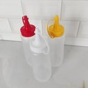 Ver imagem 5 de Kit 3 Bisnagas Plásticas para Molhos 250ml Plasvale Maionese Ketchup Mostarda
