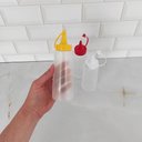 Ver mais imagens de Kit 3 Bisnagas Plásticas para Molhos 250ml Plasvale Maionese Ketchup Mostarda