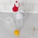 Ver imagem 7 de Kit 3 Bisnagas Plásticas para Molhos 250ml Plasvale Maionese Ketchup Mostarda