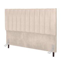 Cabeceira Cama Casal Box Queen 160 Cm Maya Corino e Frame:bege - 2