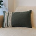 Ver imagem 1 de Capa de Almofada Atelier Renda Retangular Verde 50x30