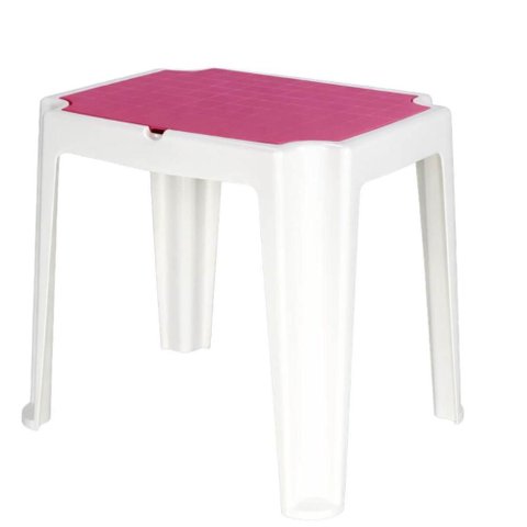 Mesa Infantil Tramontina para Atividades Plástico Resistente Compartimento Organizador Rosa
