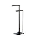 Ver imagem 1 de Toalheiro Duplo Pia Bancada Lavabo Porta Toalhas 45cm Banheiro Aço Inox Polido Linha Larissa Stainle