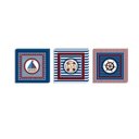 Ver imagem 1 de Conjunto Kit com 3 Quadros Náuticos Decorativos Linha Náutica Marinheiro Mar 4