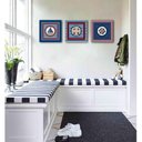 Ver imagem 3 de Conjunto Kit com 3 Quadros Náuticos Decorativos Linha Náutica Marinheiro Mar 4