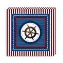 Ver imagem 7 de Conjunto Kit com 3 Quadros Náuticos Decorativos Linha Náutica Marinheiro Mar 4