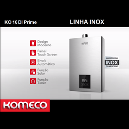 Aquecedor de Água a Gás Komeco Ko 16 Di Prime Inox 16 Litros Digital Bivolt Gás Glp com Kit Ligação - 6