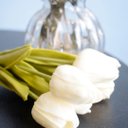 Ver imagem 1 de Buquê de Tulipa Artificial Branca| Formosinha