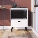 Ver imagem 1 de Balcao com Porta para Forno e Cooktop 4 Bocas Bogota Branco