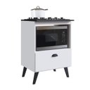 Ver imagem 2 de Balcao com Porta para Forno e Cooktop 4 Bocas Bogota Branco