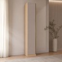 Ver imagem 1 de Guarda Roupa Modulado Essenza 1 Porta de Bater sem Gavetas MDF MDP Carvalho Andorra-Bege Dunas