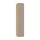 Ver imagem 3 de Guarda Roupa Modulado Essenza 1 Porta de Bater sem Gavetas MDF MDP Carvalho Andorra-Bege Dunas