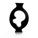 Ver imagem 1 de Vaso Decorativo em Cerâmica Vasado Preto 29x19cm - D’Rossi