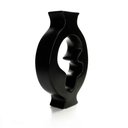 Ver imagem 4 de Vaso Decorativo em Cerâmica Vasado Preto 29x19cm - D’Rossi