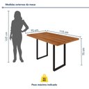 Ver imagem 3 de Conjunto Sala de Jantar 4 Cadeiras Madeira Mariana Bege Rami/Perola