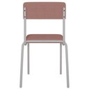 Ver mais imagens de Kit 02 Cadeiras Estofada para Sala de Jantar Sense Branco C01 Linho Rosê - Lyam Decor