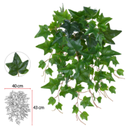 Ver imagem 1 de Folhagem Artificial Hera Real Toque Pendurar C/uv X88 Verde 50cm