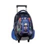 Mochila Infantil Rodinha Carros Azul 3D - 1