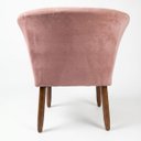 Ver imagem 7 de Jogo 2 Poltronas Estofadas Tecido Veludo Elegante para Sala de Espera Aconchegante Pés de Madeira Re