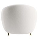Ver imagem 7 de Poltrona Decorativa Orgânica Luxo Recepção Nuvem - Zahav:bouclê/offwhite