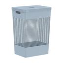 Ver imagem 1 de Cesto de Roupa Grid Azul Glacial 49 L com Tampa 38 x 28 x 55,2 cm