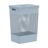 Cesto de Roupa Grid Azul Glacial 49 L com Tampa 38 x 28 x 55,2 cm - 1